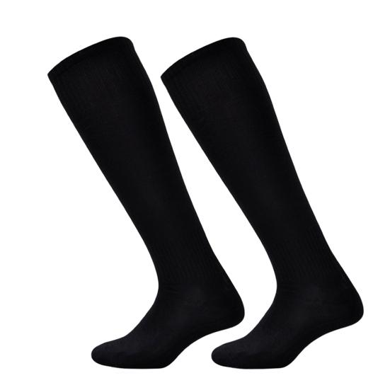 Solid Color Teenager Adult Football Soccer Training Men Sports High Tube Socks