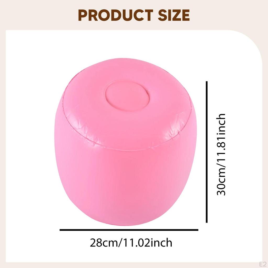 Inflatable Foot Rest Travel Essentials Portable Lightweight Stool Leg Support Cushion for Long Trip