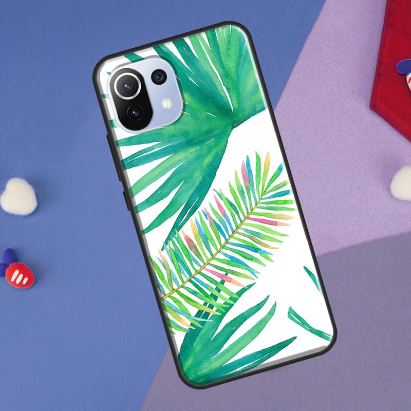 Summer Plant Palm Green Leaf Aloha Cover For Xiaomi 13 14 Ultra 11T 12T 13T 14T Pro POCO X7 Pro X3 X5 F3 F5 F6 M6 X6 Pro Case