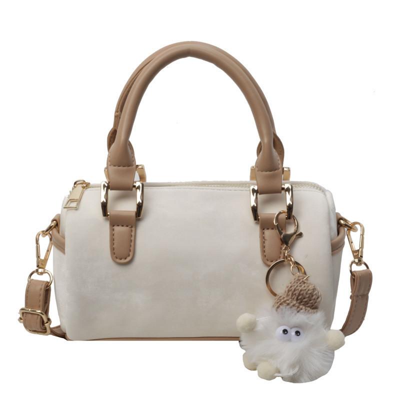 IELGY Textured Versatile Shoulder Crossbody Bag, Portable Boston Pillow Bag