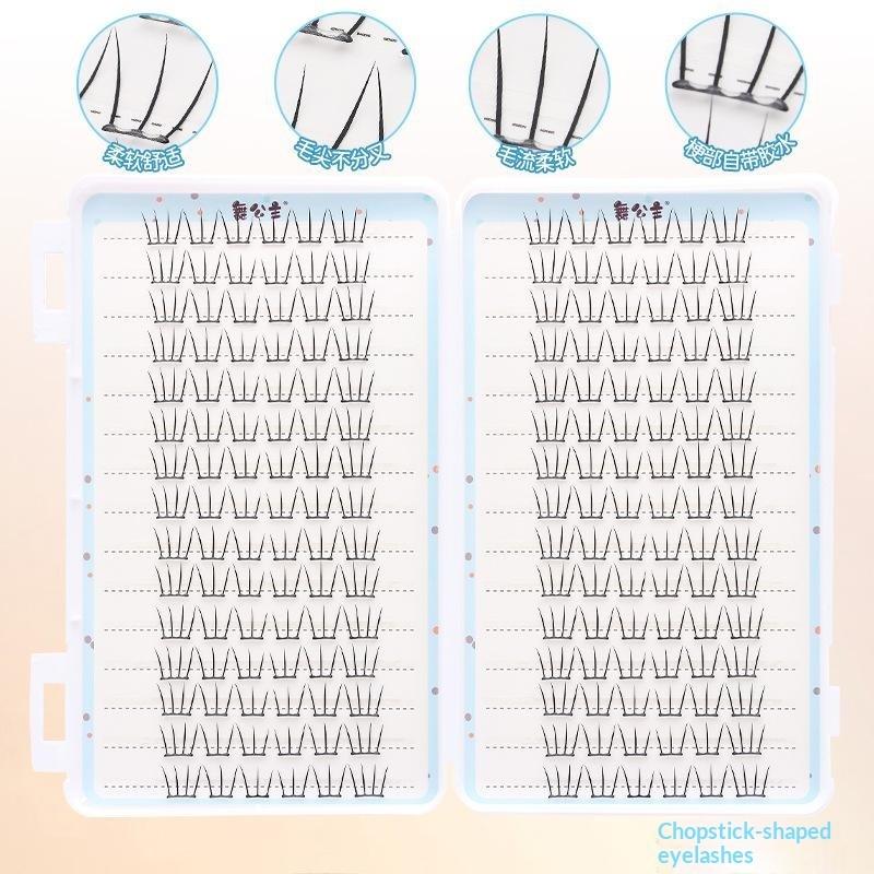 30Rows Idol Clusters Lashes Glue Eyelashes Book Manga Eyelash Clusters Diy Lashes Makeup Natural Anime Lashes Eyelash