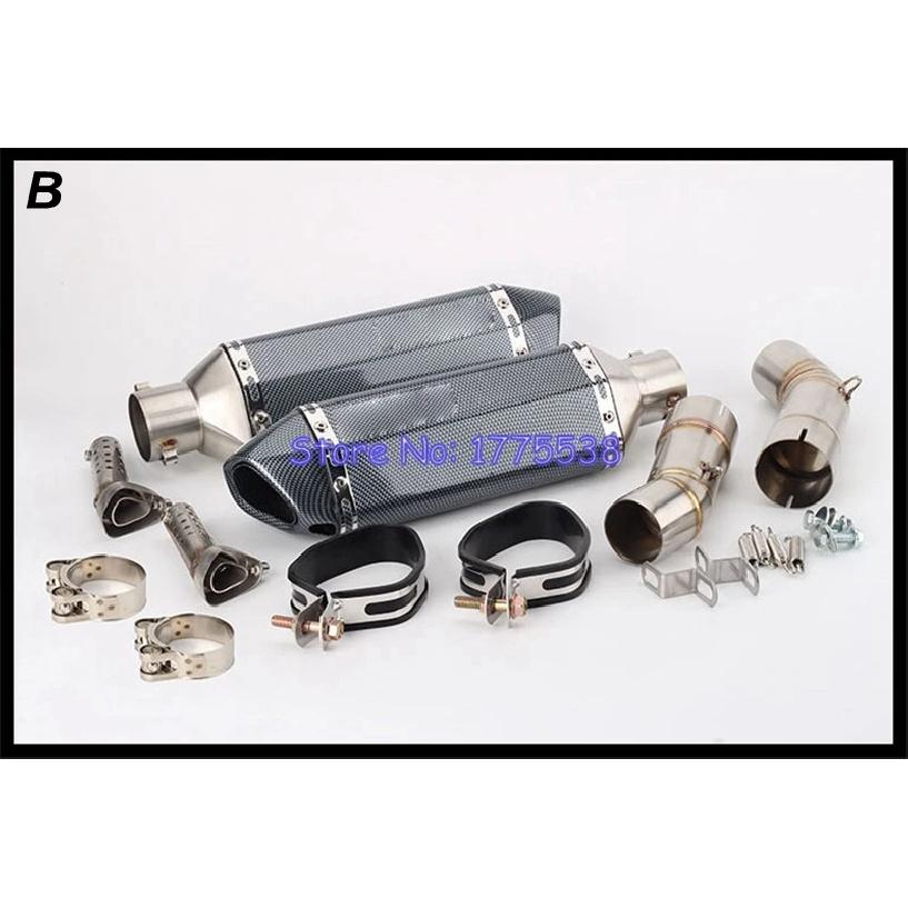 Motorcycle Exhaust System Link Pipe for Ducati 848 848 EVO 1098 1198 S/R 848 Motorbike Exhaust Escape Connector MidPipe