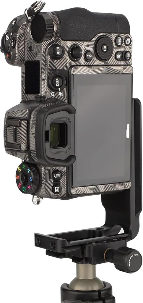 Haoge for Nikon and Z7II Compatible Quick Release Black PNL-Z6II L-Bracket Z5, Z6, Z7, Z6II, Cameras, Arca-Style Plate,
