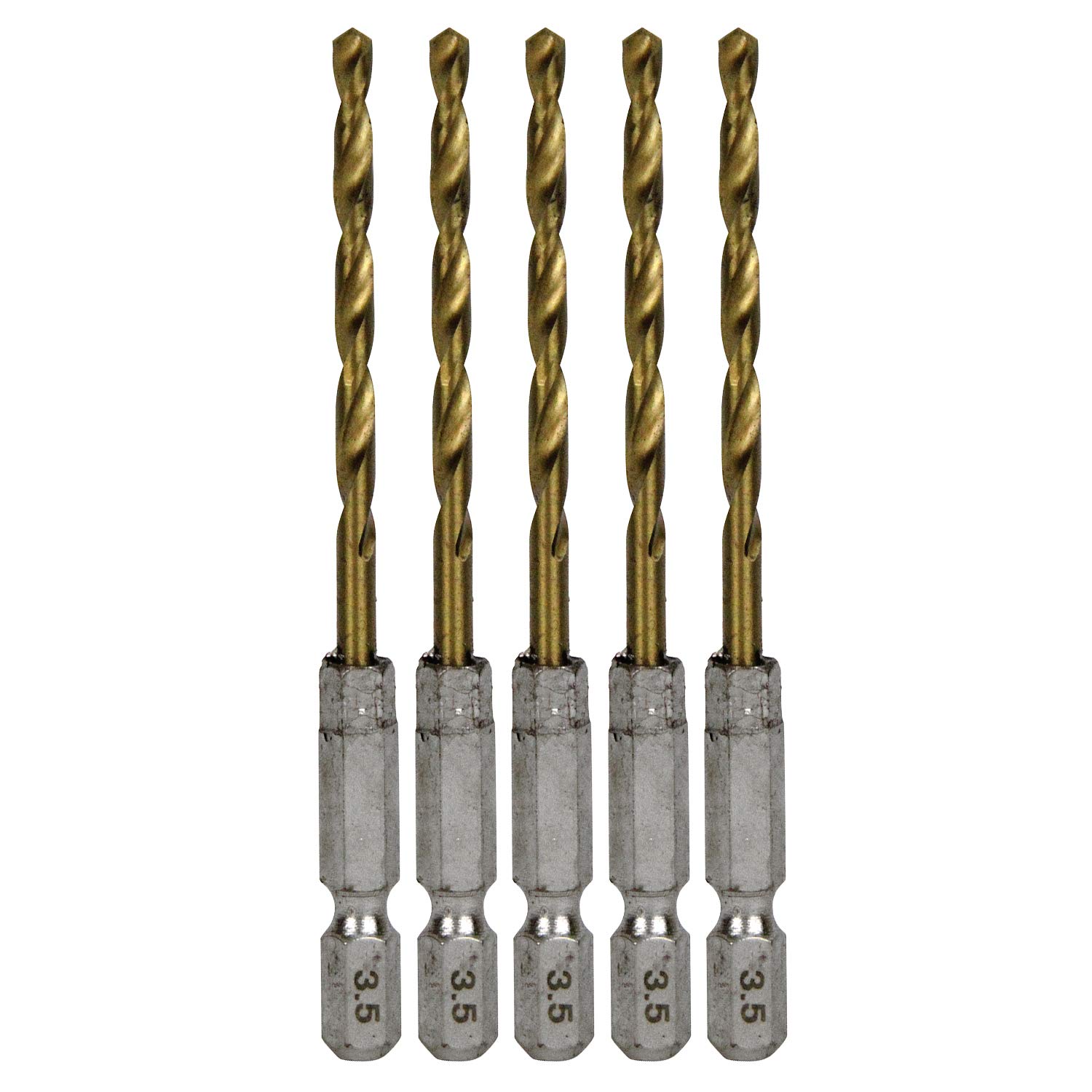 

SK11 Шестигранный хвостовик Жесть (ESK 11) Сверло, Стандартное, Набор из 5 штук, 3,5 мм