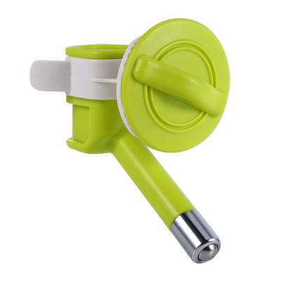 Erogatore Acqua per Cani Gatti Ugello Bevitore Sospeso Testa per Bere Fontana Mangiatoia Accessorio per Animali Domestici (verde)