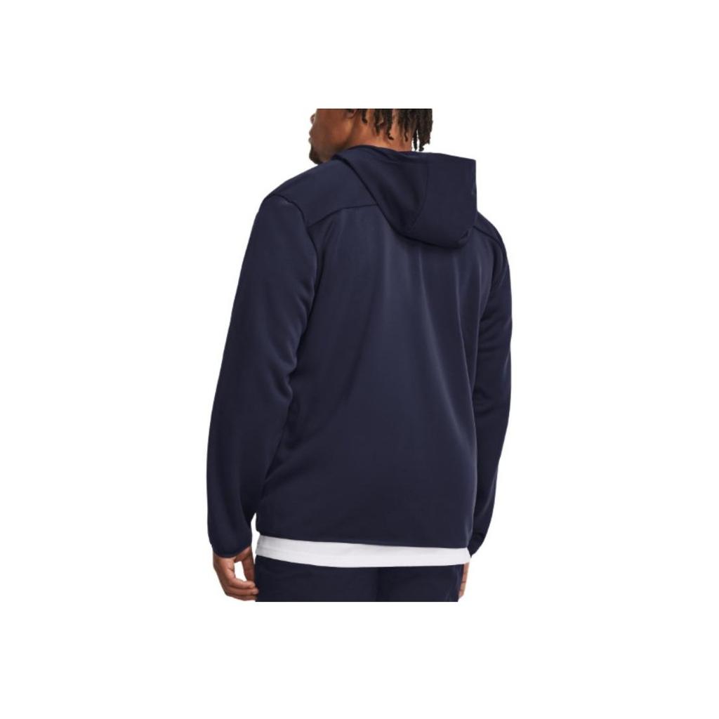 Under Armour Solid Color Hooded Long Sleeve Jacket Men Outerwear Blue 1378824-410