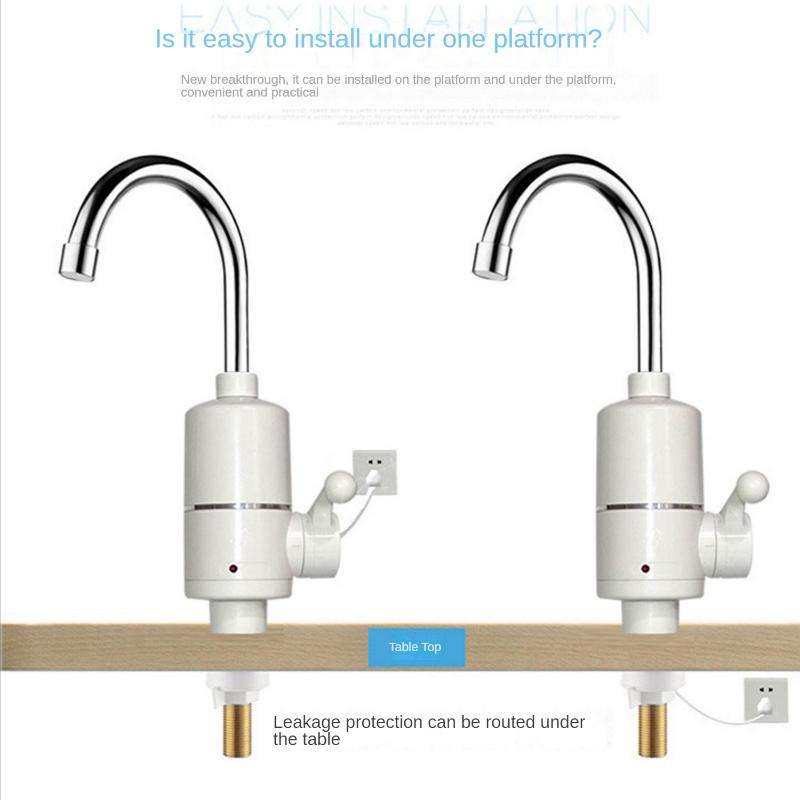 Instant Hot Water Heater Tap Fast Instantaneous Thermostat for Water Heater 3000w Electrical Faucet Temperature Display