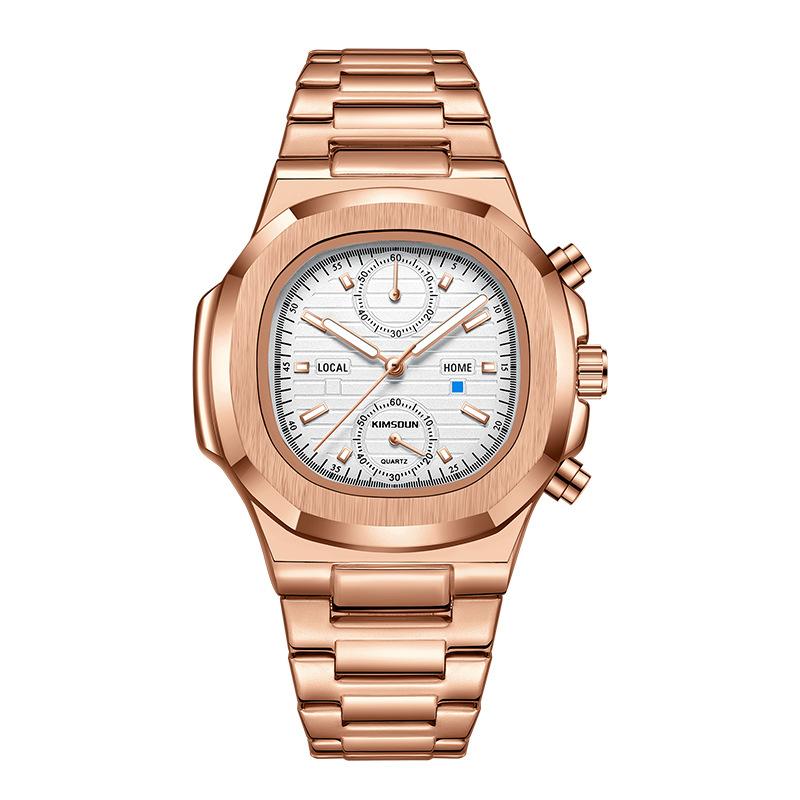 UTHAI CQ294 Business Fashion Quartz Watch Waterproof Luminous Stainless Steel Strap Men's Watch Luxury Clock Gift