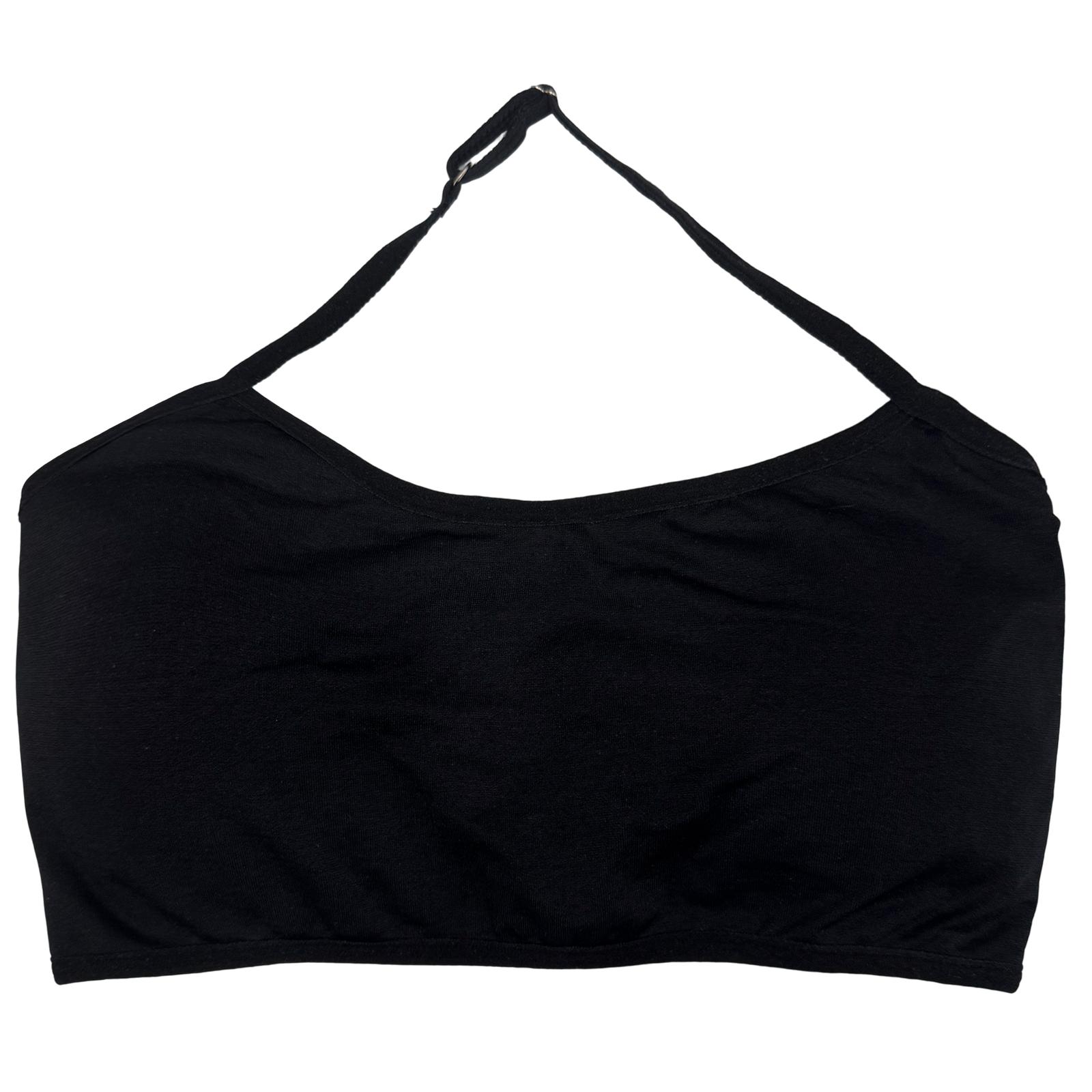 Zeriluna Cross-back sports bra with halter neck straps Highly elastic, breathable, stable support, comfortable sports bra Black S Code