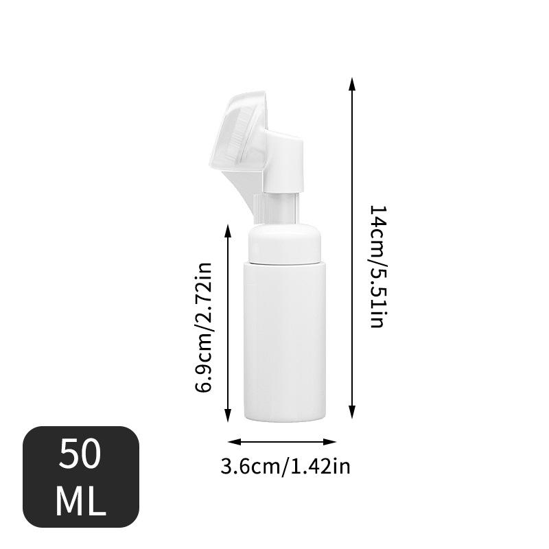 

40-100Ml Empty Facial Cleanser Mousse Foam Gel Bottle Wash Brush Head Pressure Type Cleansing Milk Foaming Soap Pump Dispenser 50ml
