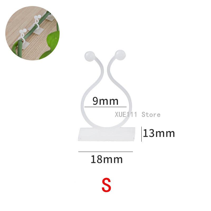 10/50/100pcs Home Garden Plant Climbing Wall Fixture Clips Rattan Vine Fixer Self-Adhesive Plant Climbing Wall Fixed Buckle Hook