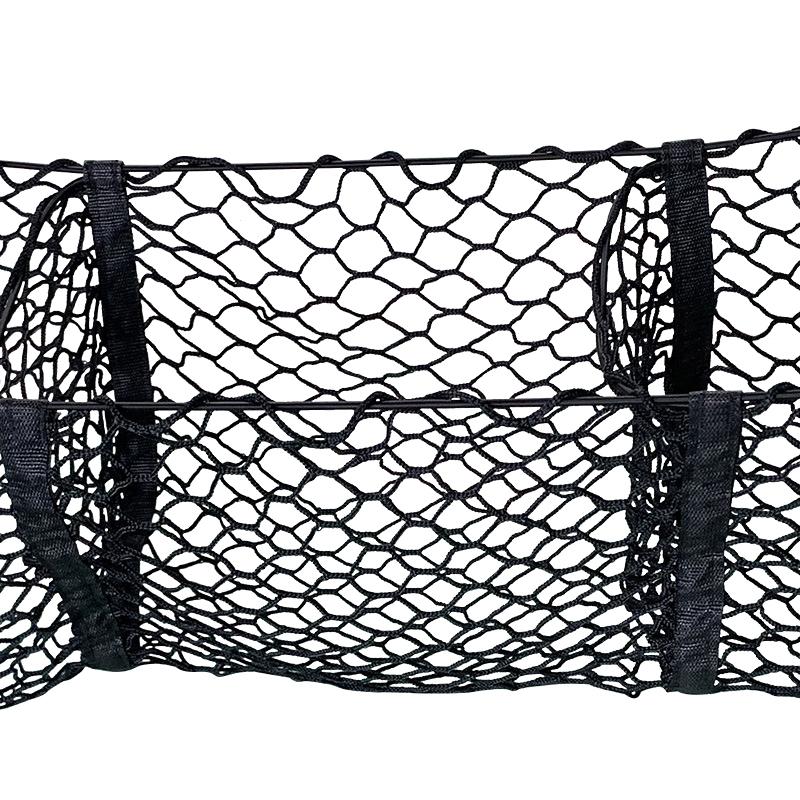 3 Pockets Cargo Net Stretchy Trunk Storage Organizer Net Heavy-Duty Luggage Holder With Mount Kit For Suv Pickup Truck Van