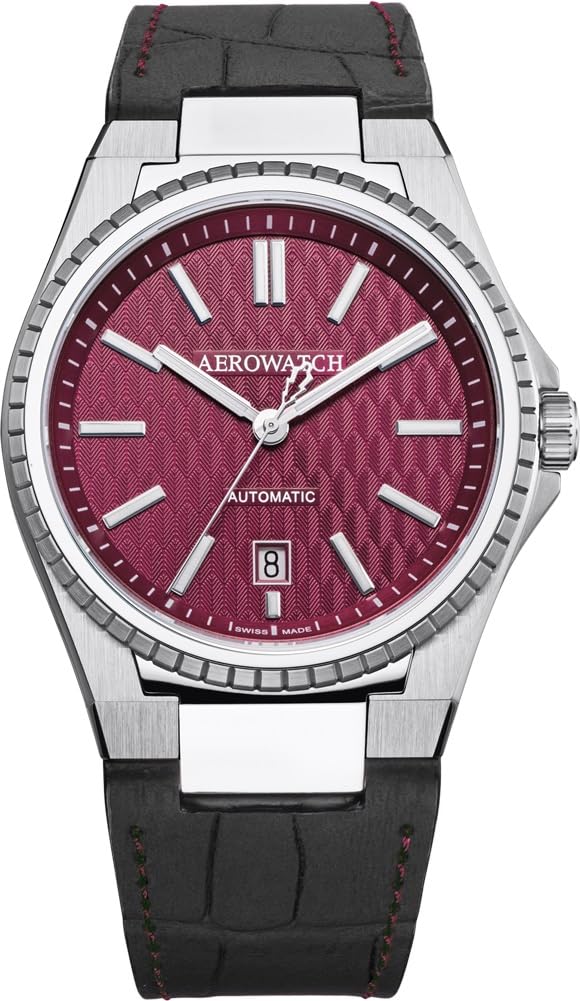 

Automatic Mechanical Skeleton Back Swiss Made A60998 AA06 Black [Aero Watch] Men s червоний