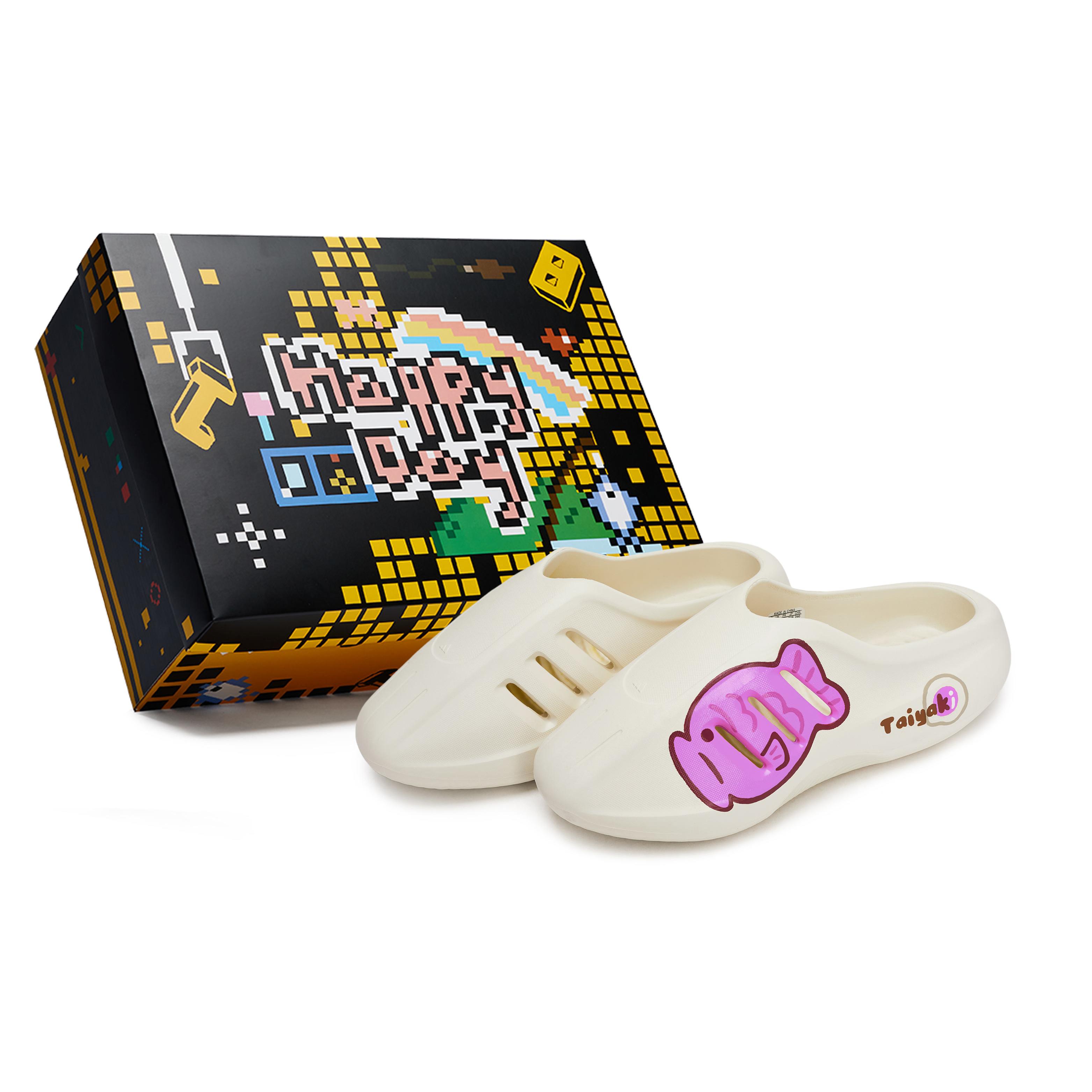 

Adidas Originals AdiFOM IIInfinity Mules Quiet Abrasion Resistant Closed Toe Slippers Unisex White Purple JH6766(Team80-S-BOX) 43