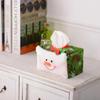 Christmas Tissue Box Cute Tissue Case Paper Towel Case Holder Office Kitchen Living Room Home Desktop Decor Napkin Paper Cover