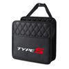 Leather Car Seat Back Tissue Water Cup Holder Storage Bag Phone Pocket For Honda Jazz Avancier Crv Accord Civic City Mugen Power