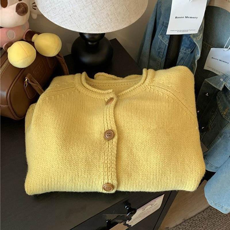 Sweaters Coat Cardigan for Women Loose Long Sleeve Knit Cardigan Sweaters Jacket