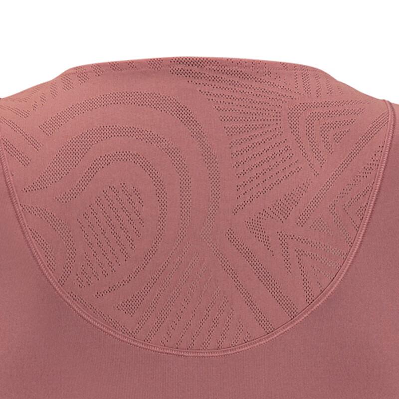 Under Armour Solid Color Round Neck Casual Short Sleeve T-Shirt Women Tops Smoky-Red 1383639-611