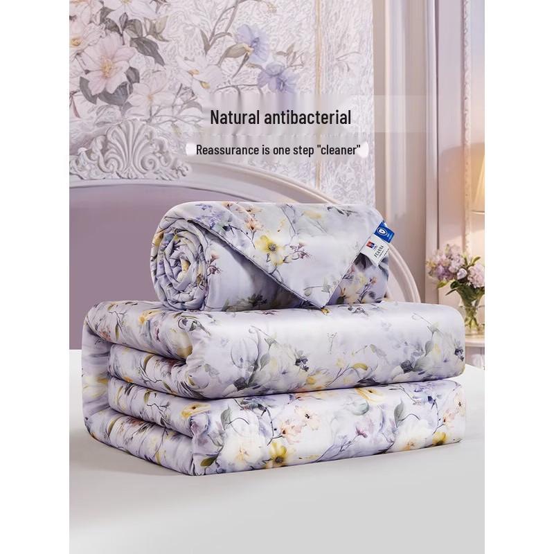 FUANNA Antibacterial Tussah Silk All-Season Duvet Insert