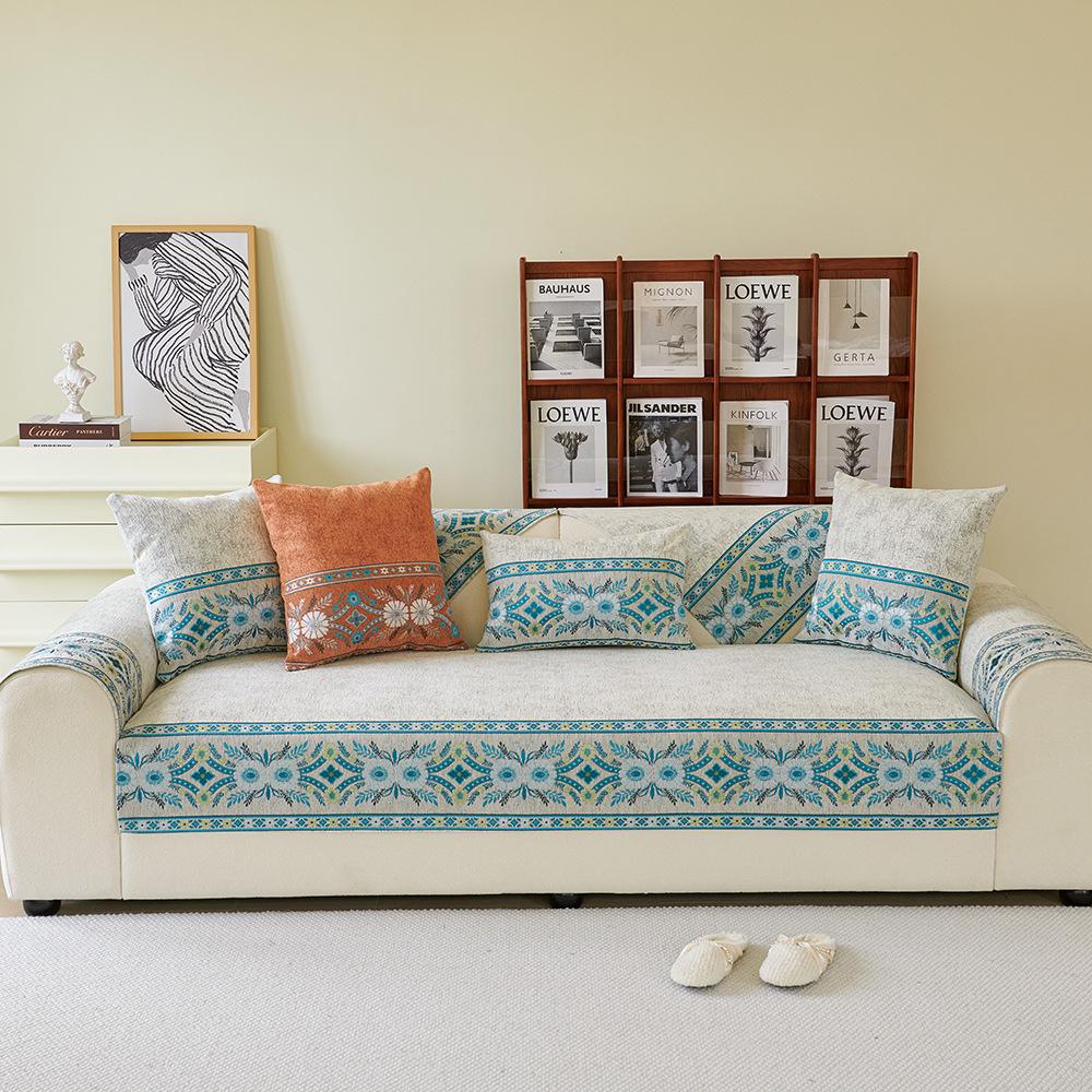 

Venice Luxury Anti-Slip Chenille Sofa Cushion Cover for All Seasons Cushion Cover 45*45cm сірий колір