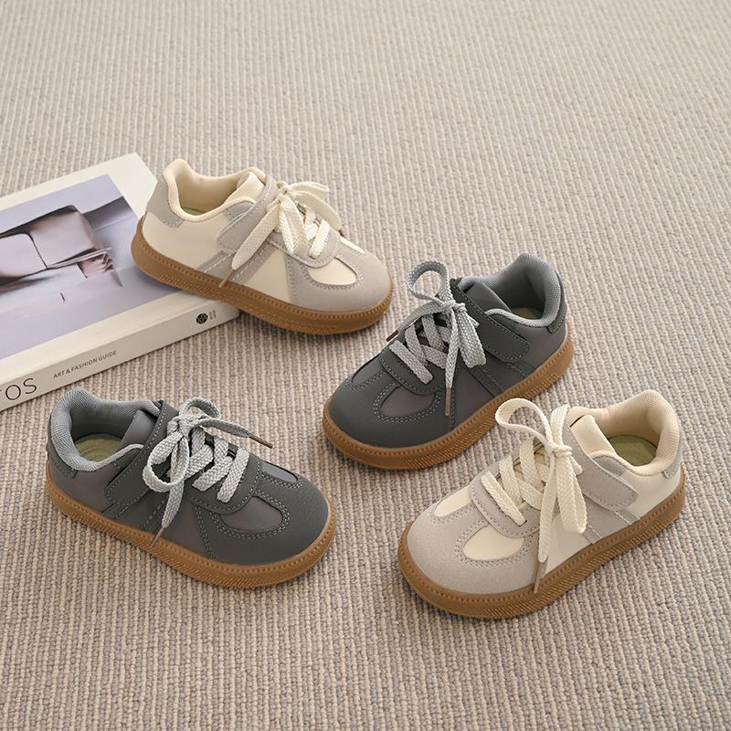 PU Leather Sneakers for Children Comforthable Walking Shoes Trend Boys Sport Sneakers Girl Casual Tenis Shoes School H09244