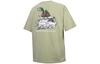 Converse ROAD TRIP T Shirts Men's Green Crew Neck Moderate Straight Fit 10023266-A03