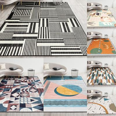 Stil Modern Minimalist Nordic Covor Mare Anti-alunecare Rezistent la Uzură Covoraș Moale pentru Covor Cameră de Zi Dormitor Frumos și la Modă