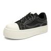 Men Canvas Thick Sole Board Sneakers Breathable Height Boost Casual Shoes for School Walking Travel and Streetwear Sizes 39-46