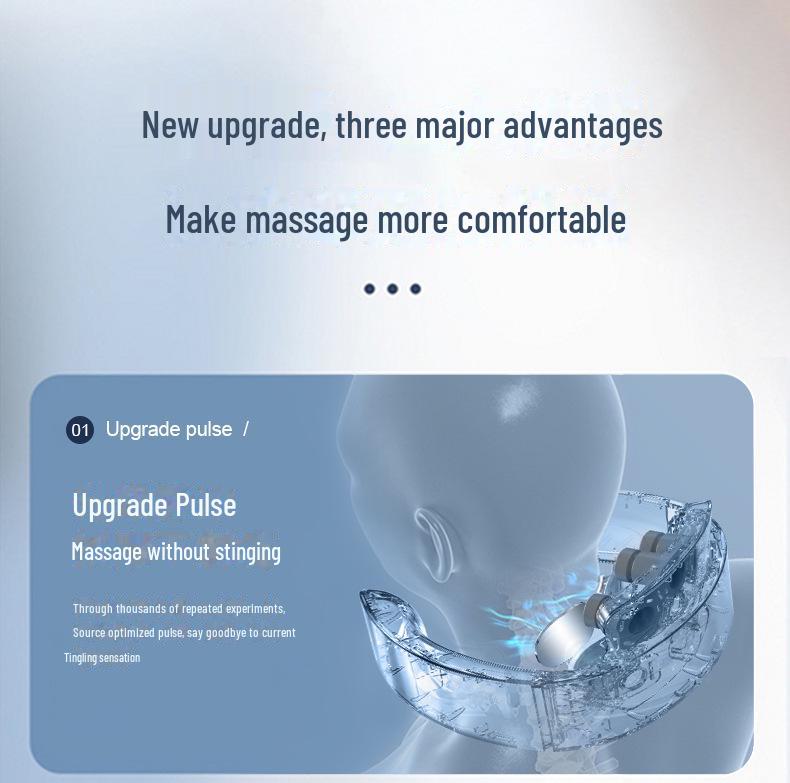 Tragbares Nacken- und Schultermassagegerät: Multifunktionale Wärme, Vibration & Nackenschutz