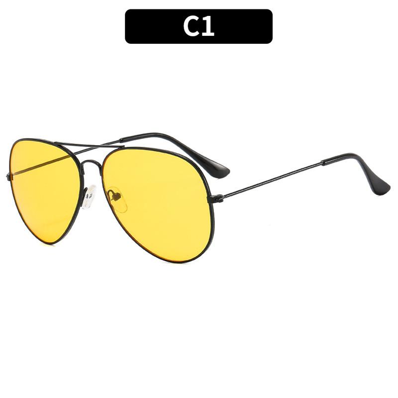 2024 New Double Bridge Aviation Sunglasse Woman Men Aviat Alloy Frame Polit Ocean Gradient Lens Sun Glasses Female Male Eyewear