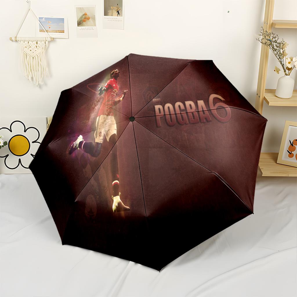 Ronaldo Action Outdoor Automatic Umbrella Compact & Durable 8-Rib Design Lightweight for Women/Men Elegant Umbrella Best for Christmas