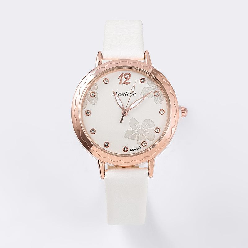 Ladies Watch Female Simple Student Belt Watch Girl Cute Casual Quartz Watch