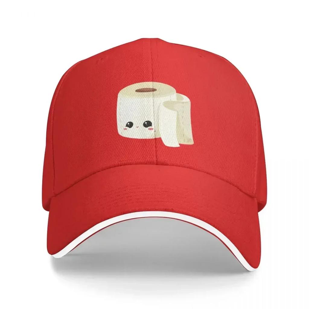 Kawaii Toilet Paper Baseball Cap western Hat Sunscreen Unisex Womens