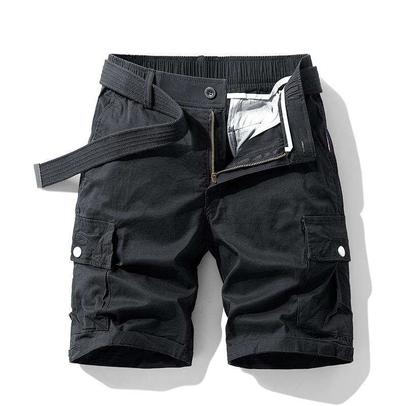 Men s Functional Multi-pocket Streetwear Loosely Fitted Work Pants M чёрный