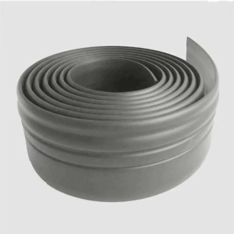 1Rolls 9.8cmx2m Self Adhesive Flexible Foam Molding Trim, Peel and Stick Baseboard Molding Trim, 3D Decorative Wall Lines Wall