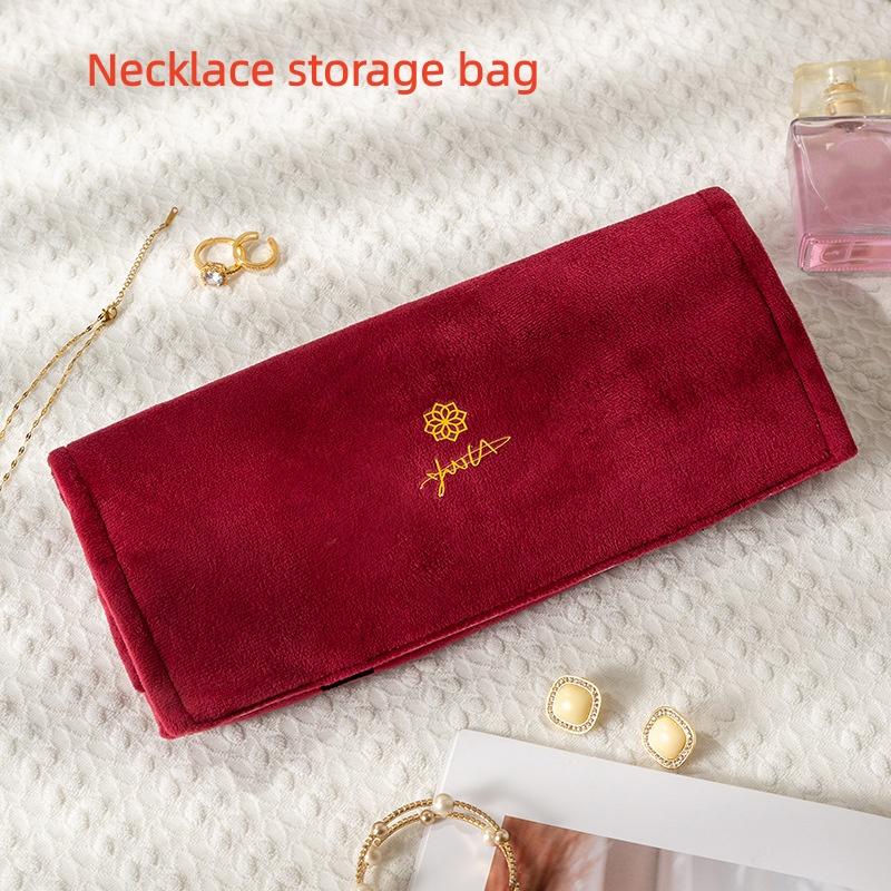 Jewelry Storage Roll Lightweight Jewel Organizer Case Necklaces Rings Earrings Bag Modern Travel Jewelry Organizer For Gift For