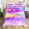 Unicorn Cute Bedding Set Single Twin Full Queen King Size Polyester Bedroom Duvet Cover Aldult Kids Comforter Quilt Cover Set
