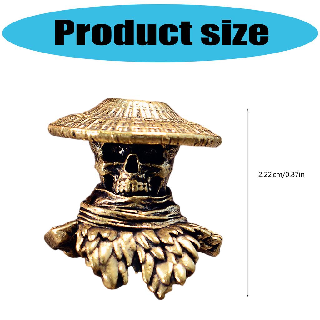 Brass EDC Lanyard Charm Keychain Accessory For Outdoor Enthusiasts And Fashionable Daily Carry Essentials