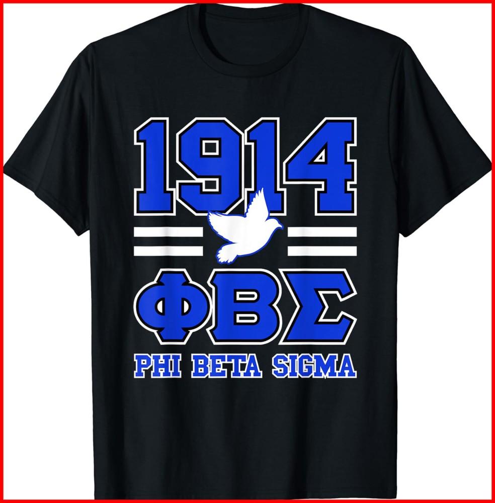 Phi Beta Sigma Paraphernalia, Phi Beta Sigma Black Cotton T-Shirt Unisex T-Shirt XXXL