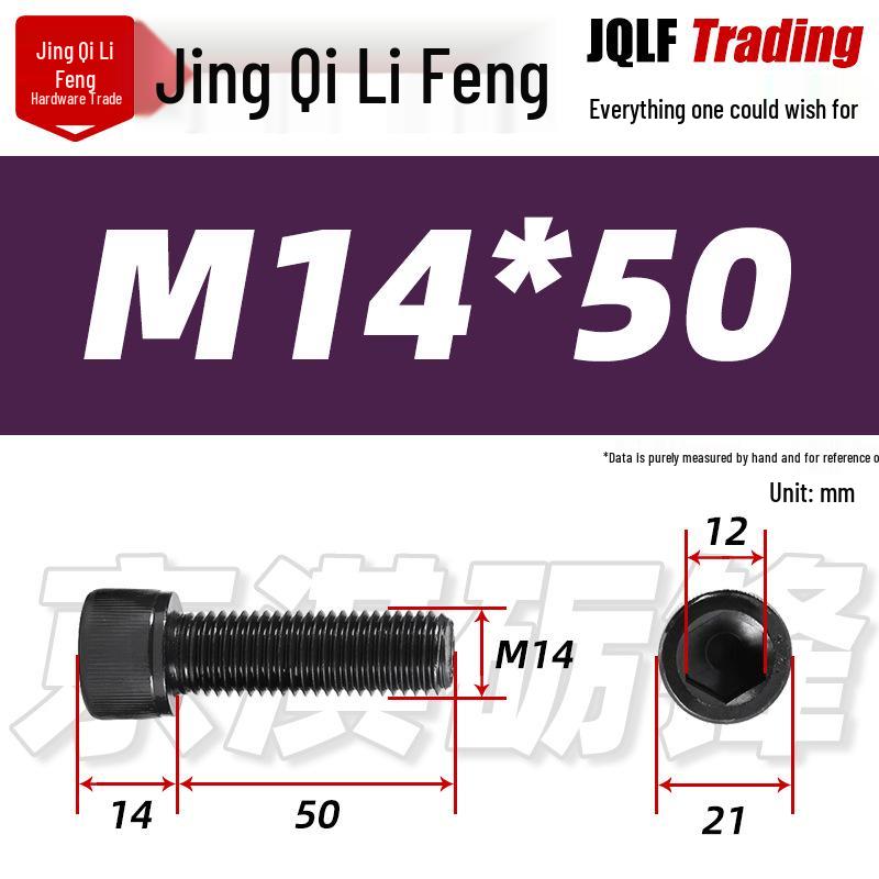 M6-M24 High-Strength Black Hex Socket Reverse Thread Cap Screw