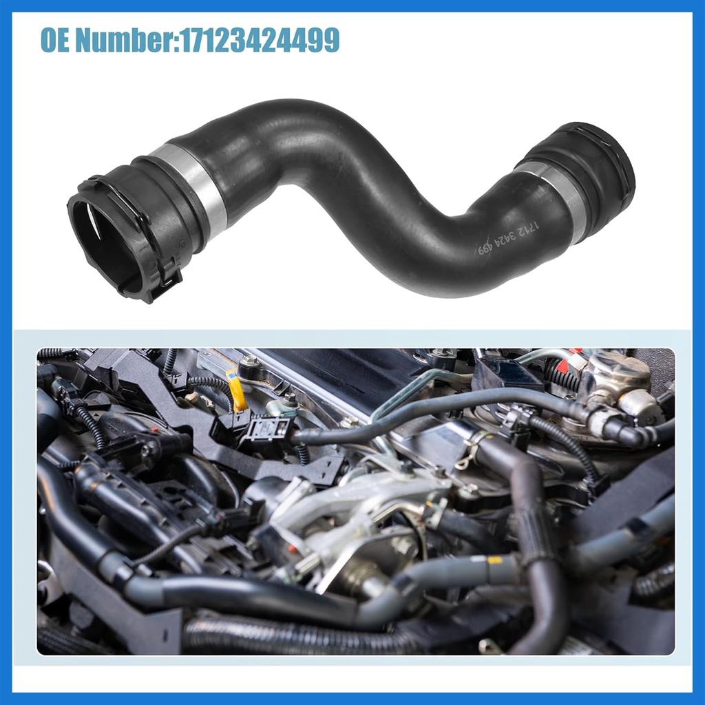 Engine Radiator Coolant Heater Hose Engine Water Pipe Fit for BMW X3 3.0si 3.0L L6 - Gas 2007-2008 No.17123424499- Pack of 1 Auto Accessories