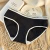 Women's Panties Triangle Sports Style Minimalist Girls' Underwear Mid Waist Japanese White Black Women Underwear