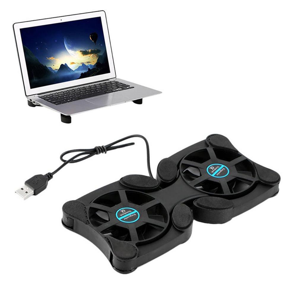 USB Mini Laptop Fan Stand Notebook Foldable Folding Fan Cooler Notebook Cooling Pad Radiator Cooler Master Computer Accessories