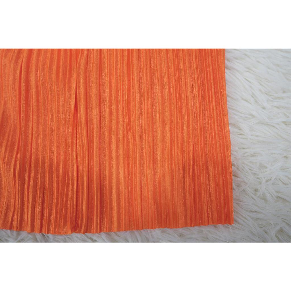 2023 European & American Pleated Backless Camisole and Ruched Skirt Set