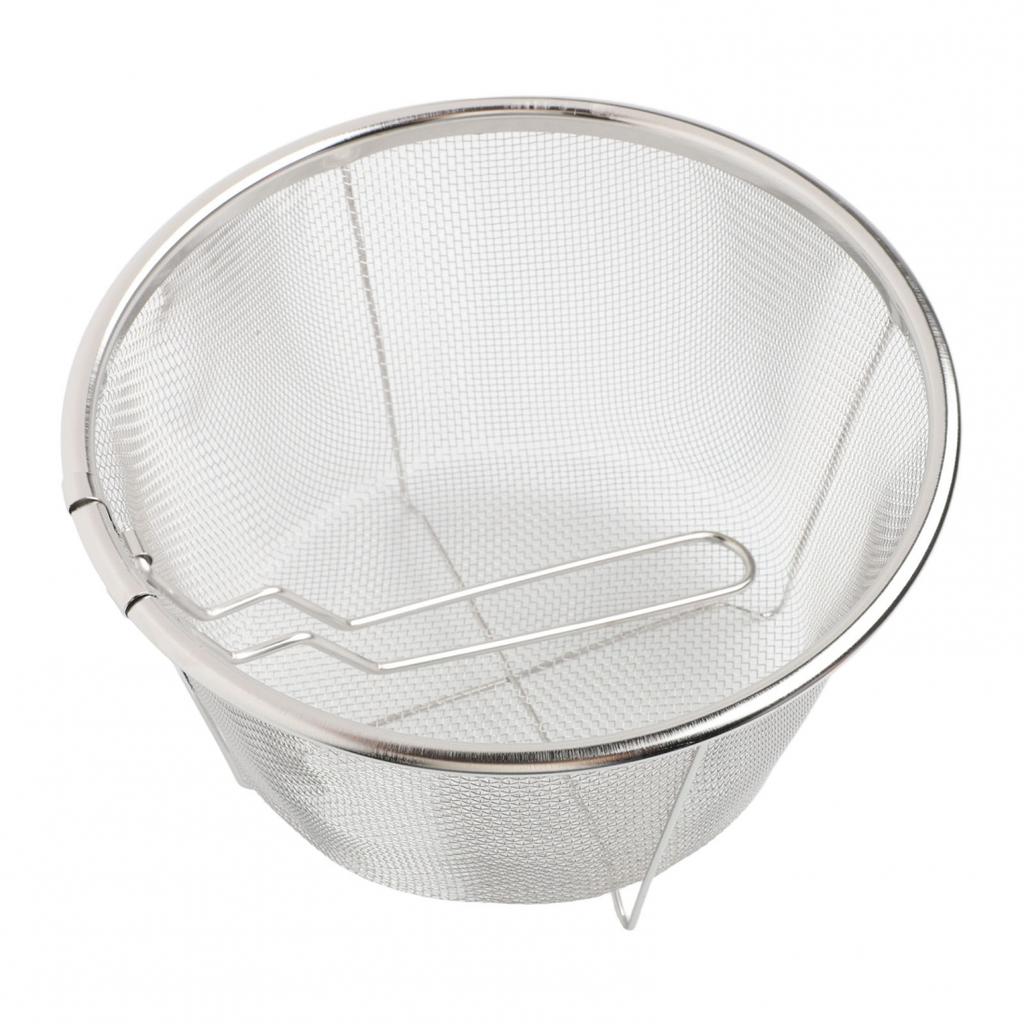 Convenient NonStick Fry Strainer Basket for Safe Draining and For Easy Handling