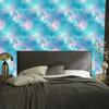 Watercolor Galaxy Wallpaper Turquoise, Blue and Celadon 50x1000