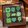 20 Four-Leaf Clover Cartoon Magnetic Fridge Stickers - Set of 20 Decorative Magnets