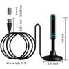1 Stück Langstrecken-Signalempfänger-Verstärkerantenne für Digital-TV Innen Signalverstärker 720P 1080P Antenne mit Adapter