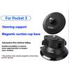 TELESIN MAG-003 Para DJI Osmo Pocket 3 Kit de Suporte com Ventosa Magnética Conjunto de Suporte Fixo