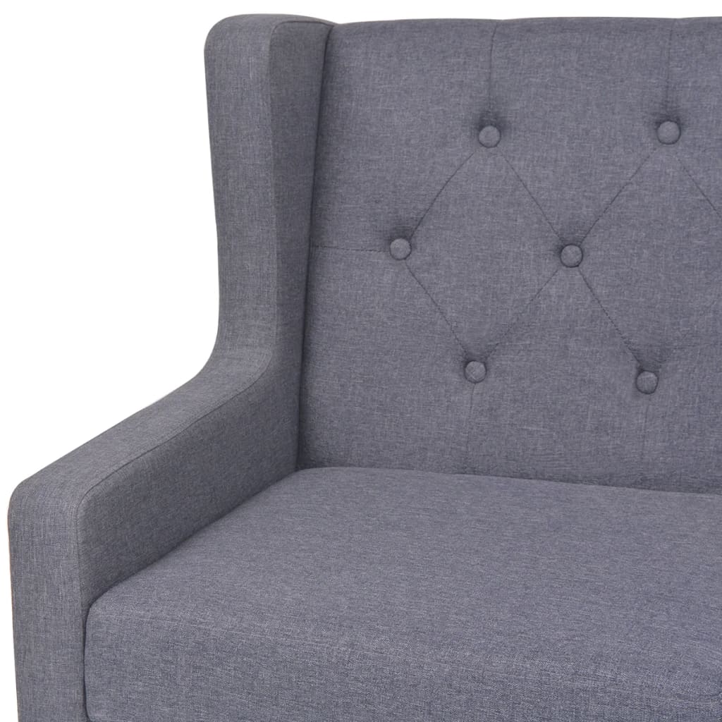 2 Seater Fabric Sofa in Grey